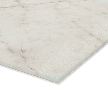 Marble-Print Glass Cutting Board — Elegant Kitchen Prep Surface