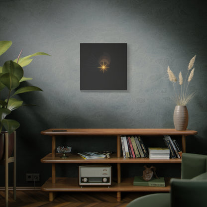Abstract Golden Starburst Canvas