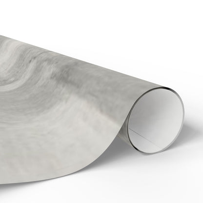 Gray marble wrapping paper roll with neutral watercolor design, ideal for weddings, birthdays, and minimalist gift packaging.