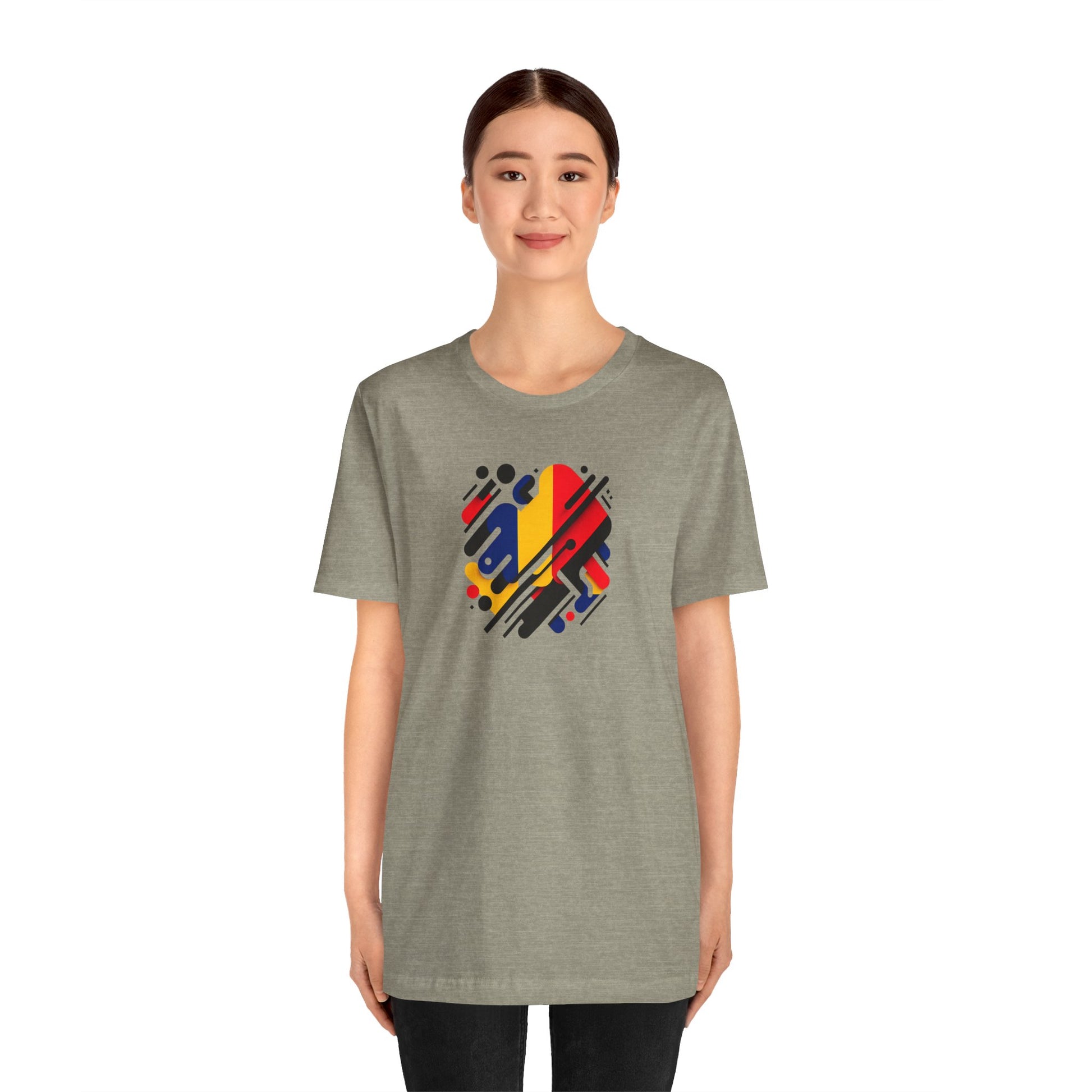 Artistic Heart Unisex Jersey Tee - Vibrant Graphic Tee, Casual Wear, Gift for Art Lovers, Birthday Surprise, Everyday Comfort - TRV