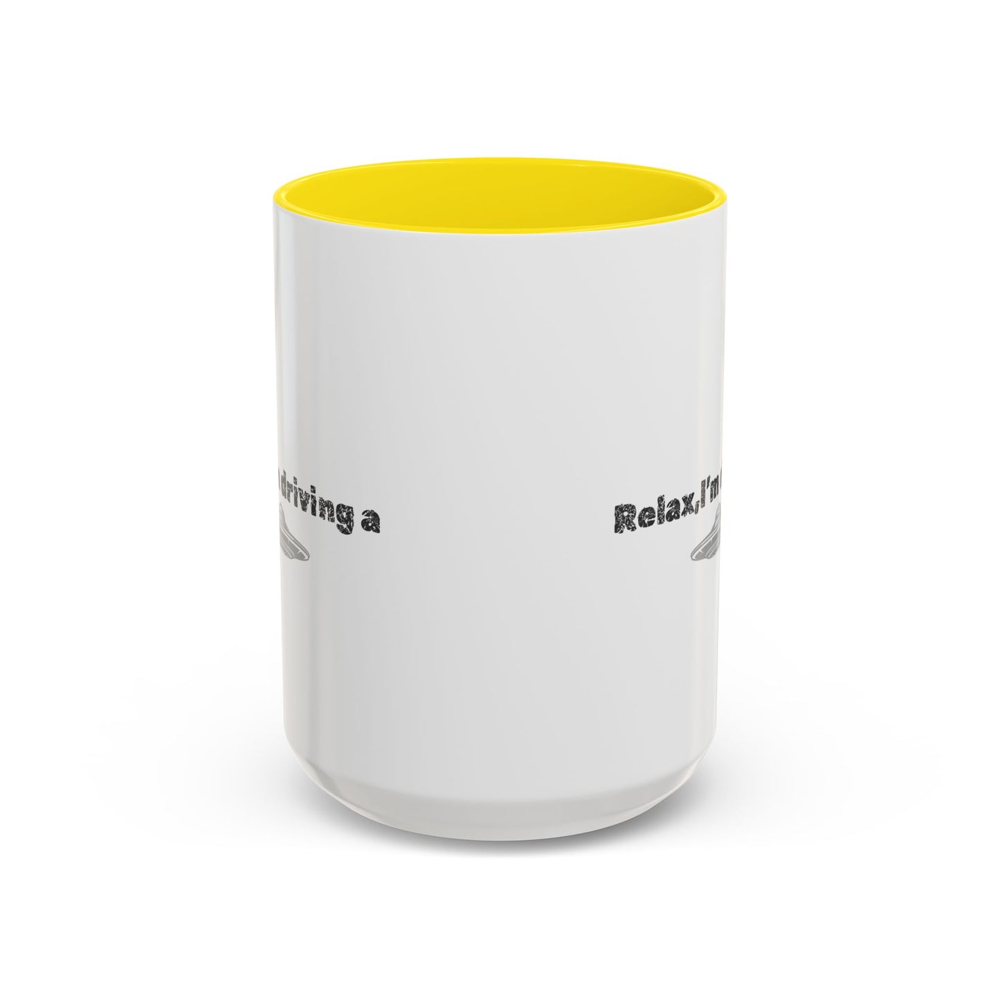 Coffee Mug — “Relax, I’m Driving” UFO Accent Ceramic Mug (11/15 oz)