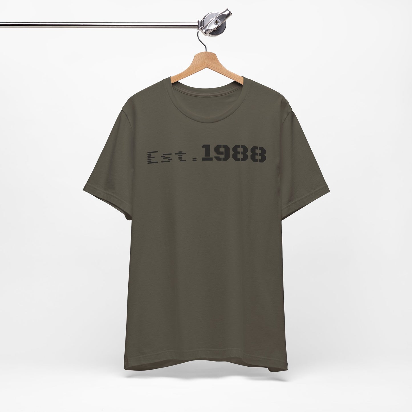 Est. 1988 Unisex Jersey Tee, Vintage Birthday Shirt, Casual Everyday Wear, Gift for Him or Her, Anniversary Celebration Tee