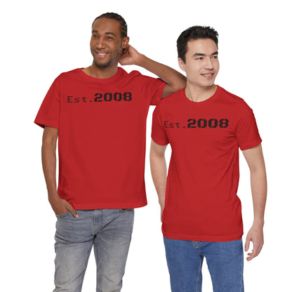 Est. 2008 Unisex Tee, Cool Vintage T-Shirt, Casual Gift, Birthday Apparel, Nostalgic Fashion