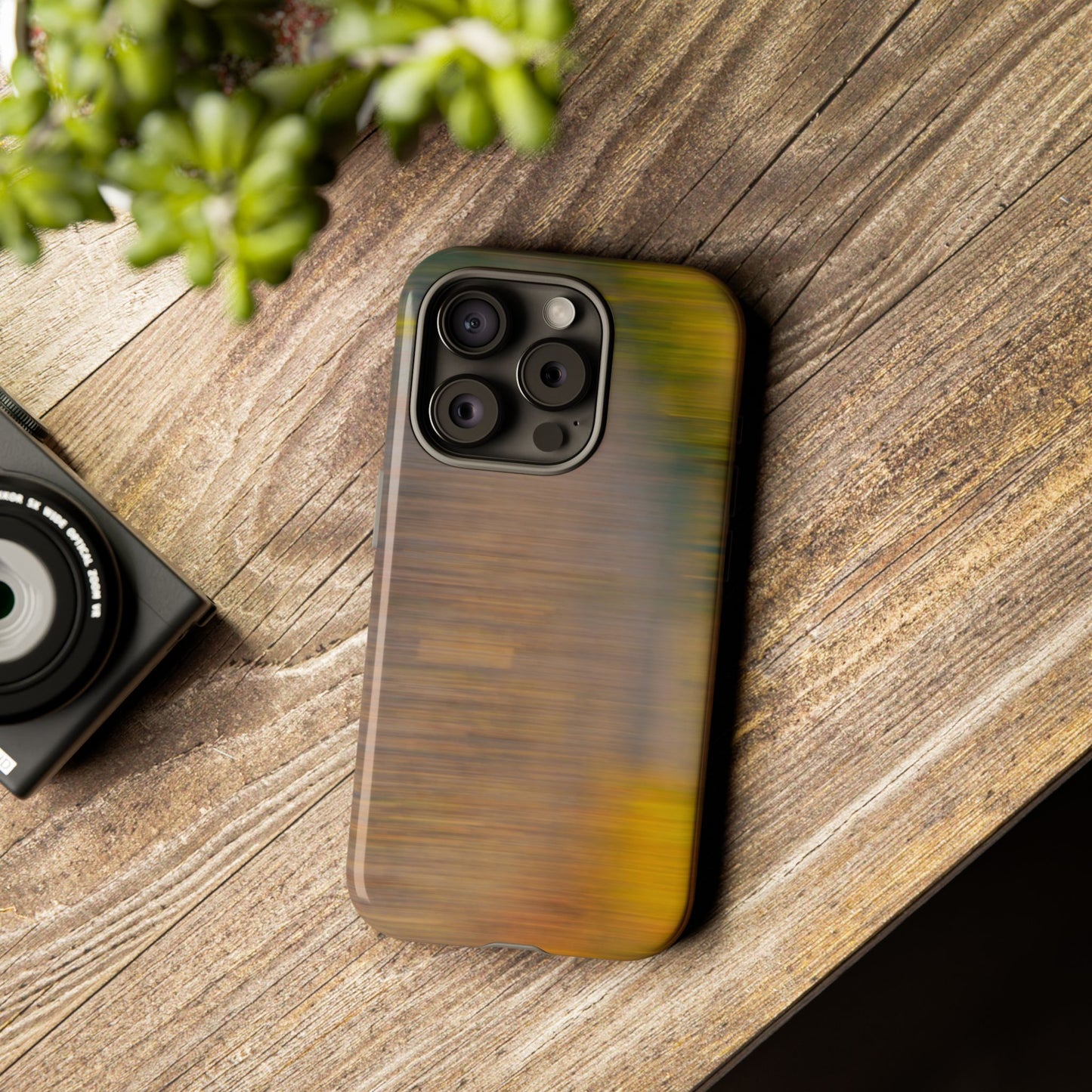 Autumn Blur Tough Phone Case — Fall Colors Protective iPhone Cover