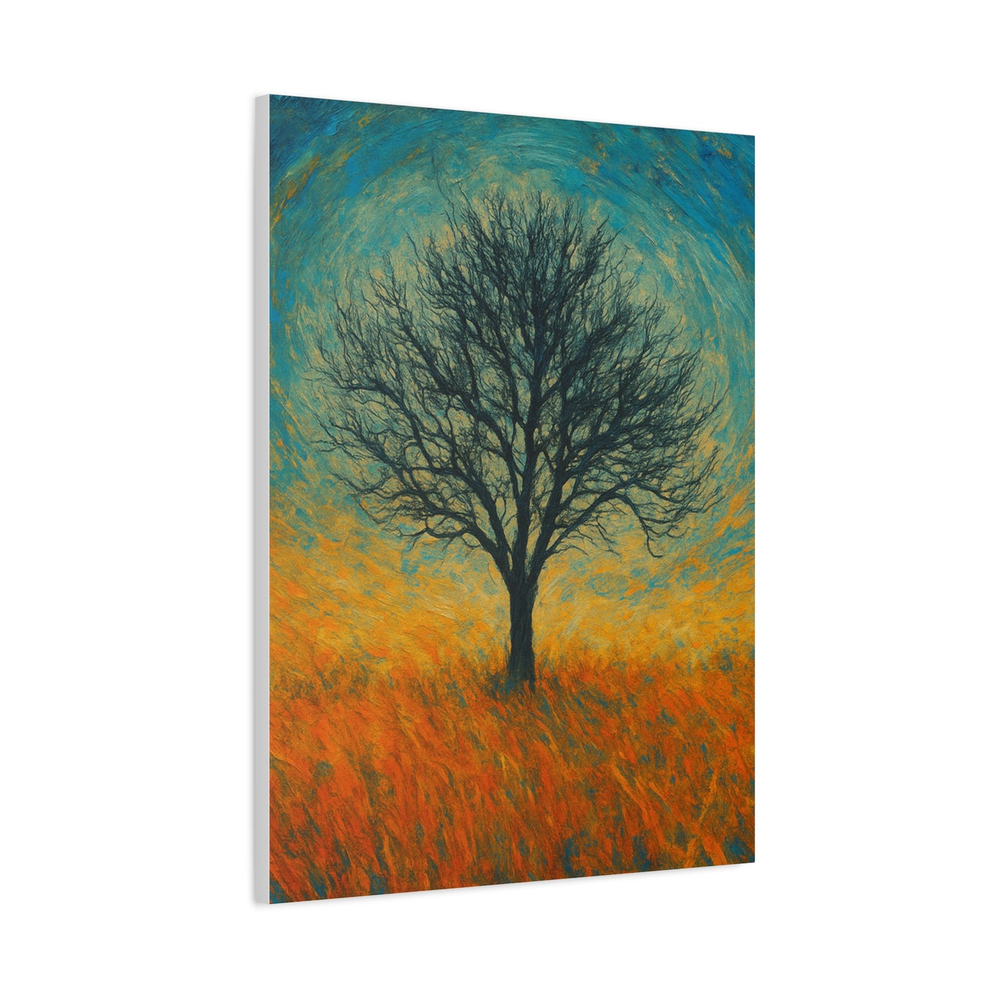 Artistic Tree Canvas Wall Art, Matte Stretched Canvas, Natural Decor for Home, Office, Gift for Nature Lovers, Bohemian Wall Decor