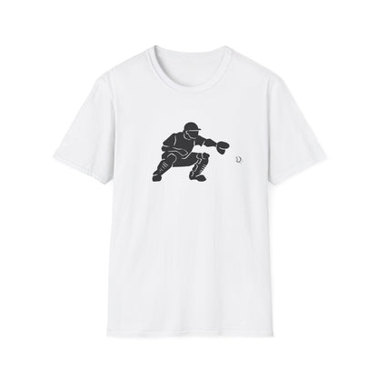 Baseball Catcher Unisex Softstyle T-Shirt, Sports Apparel, Gift for Athletes, Workout Gear, Casual Wear, Special Occasions