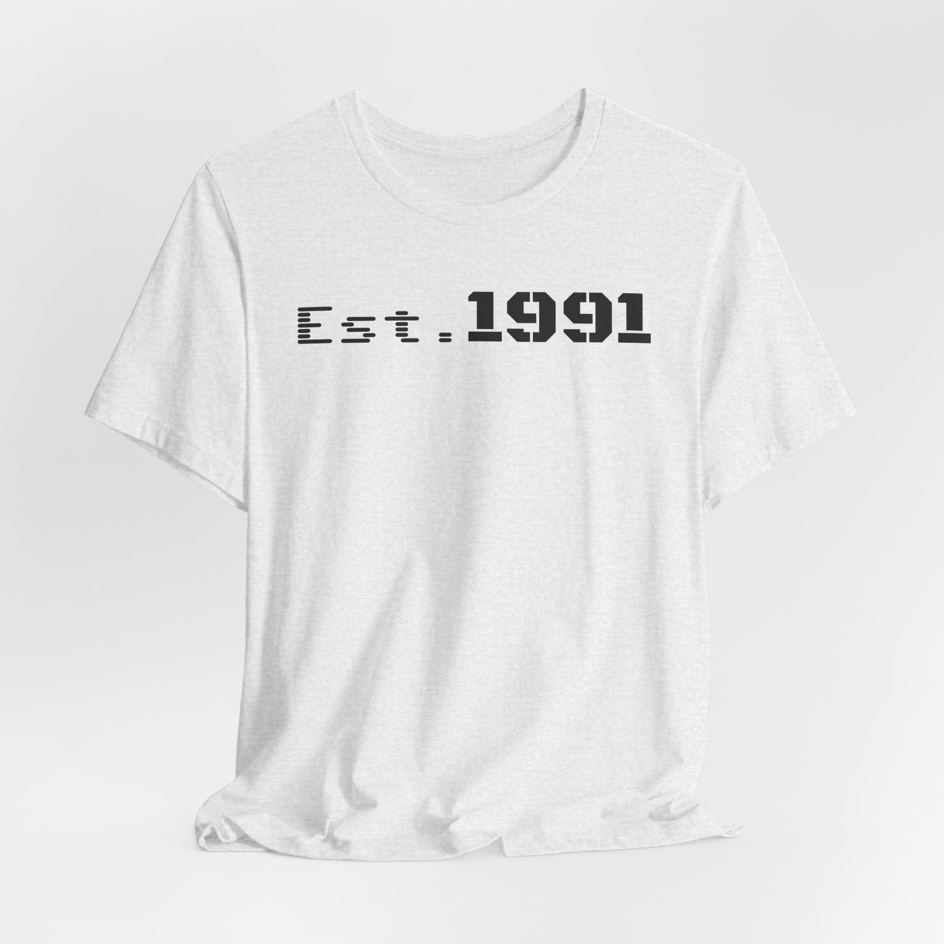 Established 1991 Unisex Jersey Tee | Vintage Anniversary Gift | Casual Wear, Birthday Shirt, Retro Style, Statement Tee, Gift for Him/Her - TRV