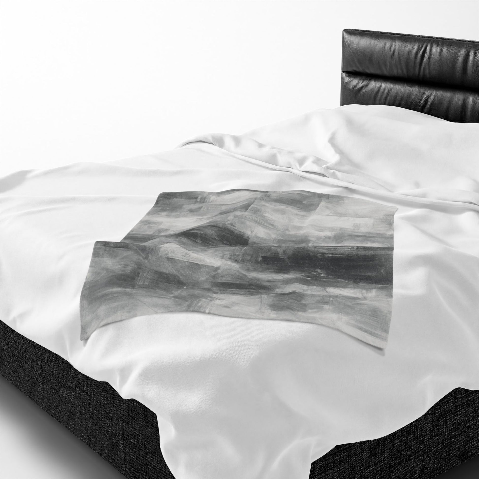 Velveteen plush blanket with all-over print, soft cozy throw for living room or bedroom, by Printify.