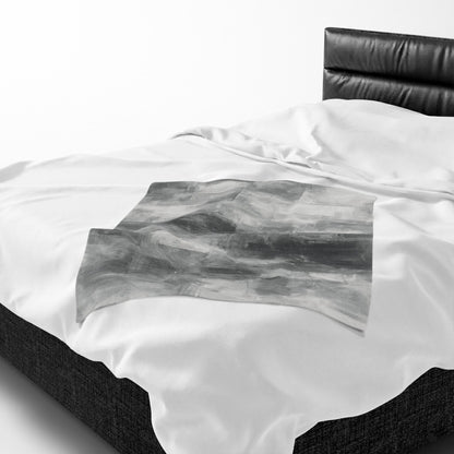 Velveteen plush blanket with all-over print, soft cozy throw for living room or bedroom, by Printify.