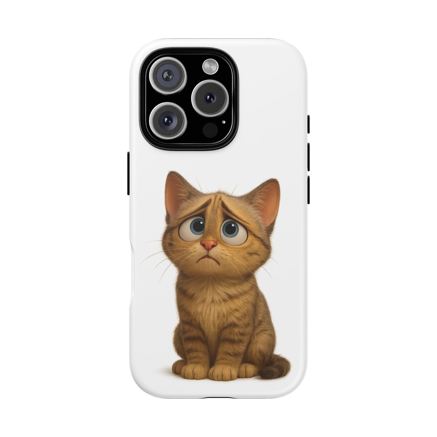Cute Cat Phone Case, Funny Kitty Case, Animal Lover Gift, Cat Lover Accessory, Unique Cat Design Case, Pet Mom Gift - TRV