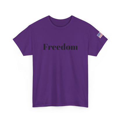 Freedom script tee | T-Shirt, American flag sleeve - TRV