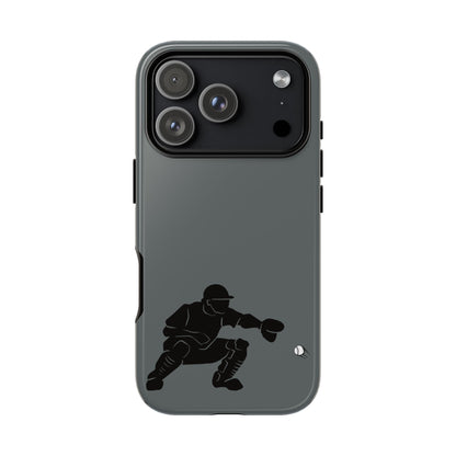 Baseball Catcher Phone Case, Sports Phone Accessory, Tough Cases, Gift for Athletes, Sports Fan Merchandise, Unique Design - TRV