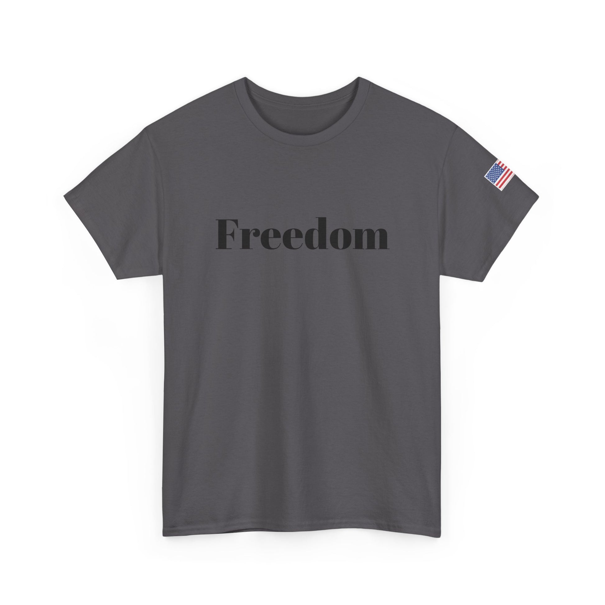 Freedom script tee | T-Shirt, American flag sleeve - TRV