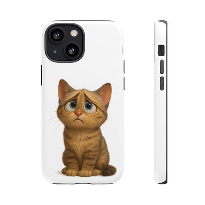 Cute Cat Phone Case, Funny Kitty Case, Animal Lover Gift, Cat Lover Accessory, Unique Cat Design Case, Pet Mom Gift - TRV