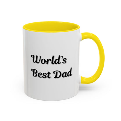 Father's Day Accent Mug, Best Dad Coffee Cup, Father's Day Gift, Novelty Mug, Ceramic Mug, Father's Day Present