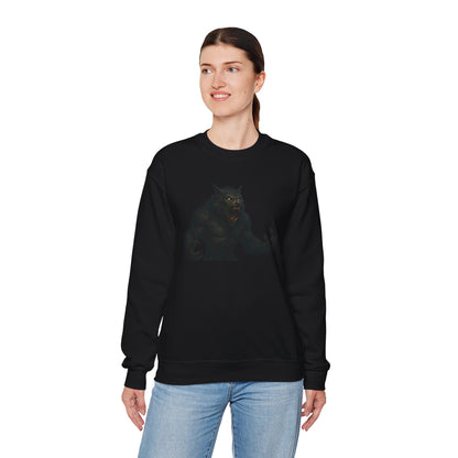 Fierce Werewolf Graphic Sweatshirt, Cozy Unisex Crewneck, Perfect for Casual Outfits, Halloween Apparel, Everyday Wear