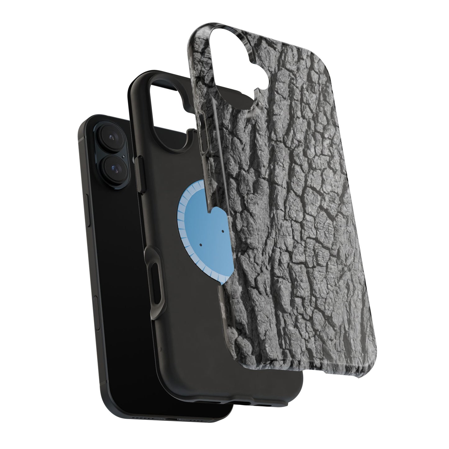 Bark Texture Magnetic Impact Phone Case