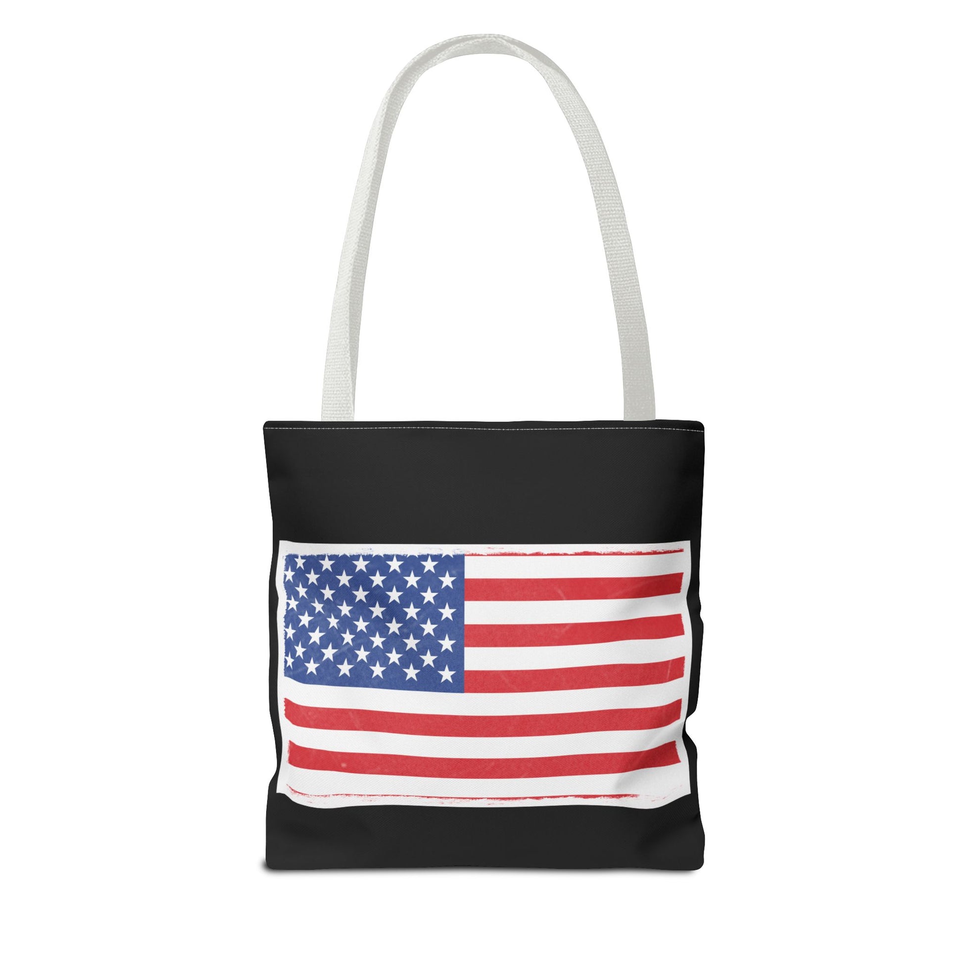 Patriotic Tote Bag, American Flag Carryall, Beach Bag, Reusable Shopping Tote, Independence Day Gift - TRV