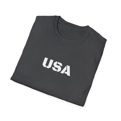 USA Unisex Softstyle T-Shirt, Casual Tee, Patriotic Apparel, Independence Day Gift, Everyday Wear, Comfortable Fashion