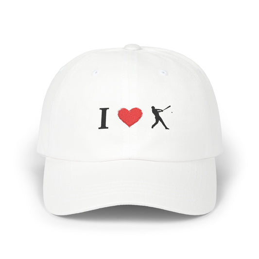 I Love Baseball Dad Cap, Sporty Hat for Dads, Baseball Lover Gift, Father's Day Gift, Casual Everyday Wear - TRV