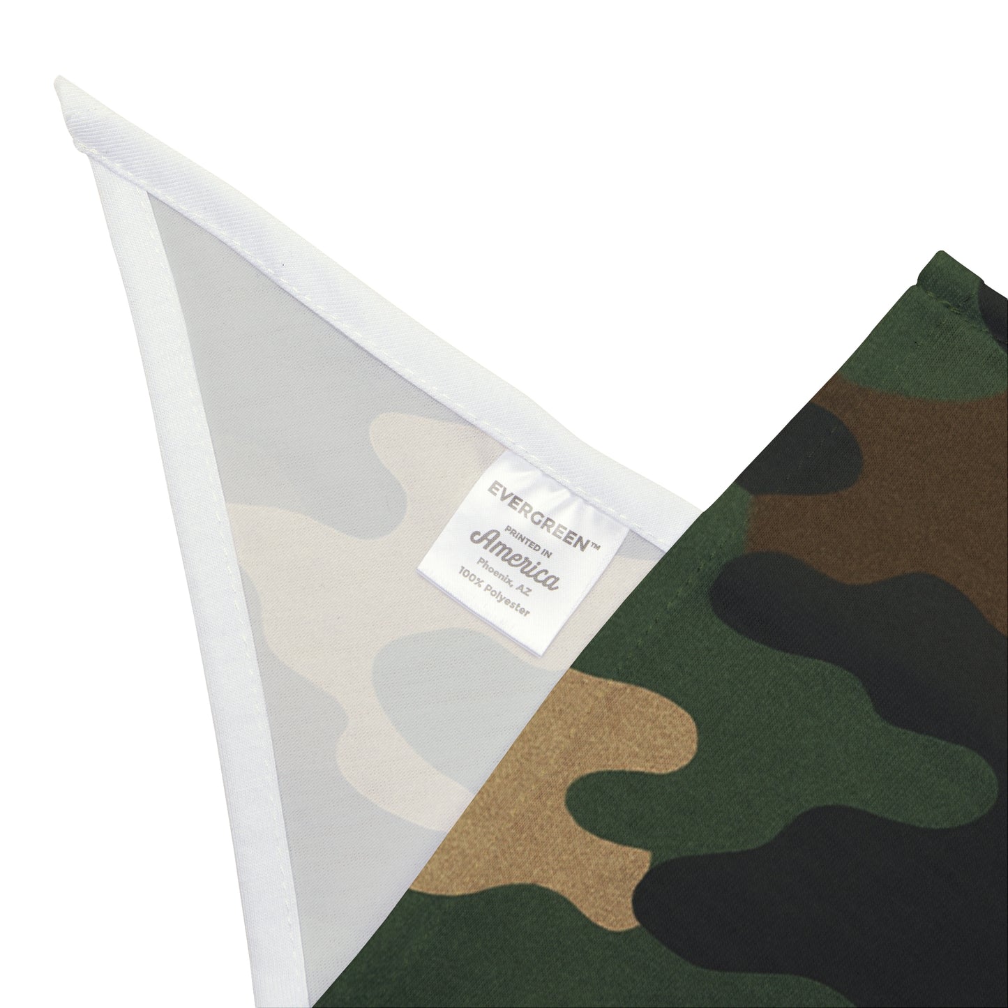 Camouflage Dog Bandana — Green Camo Pet Scarf for Dogs & Cats