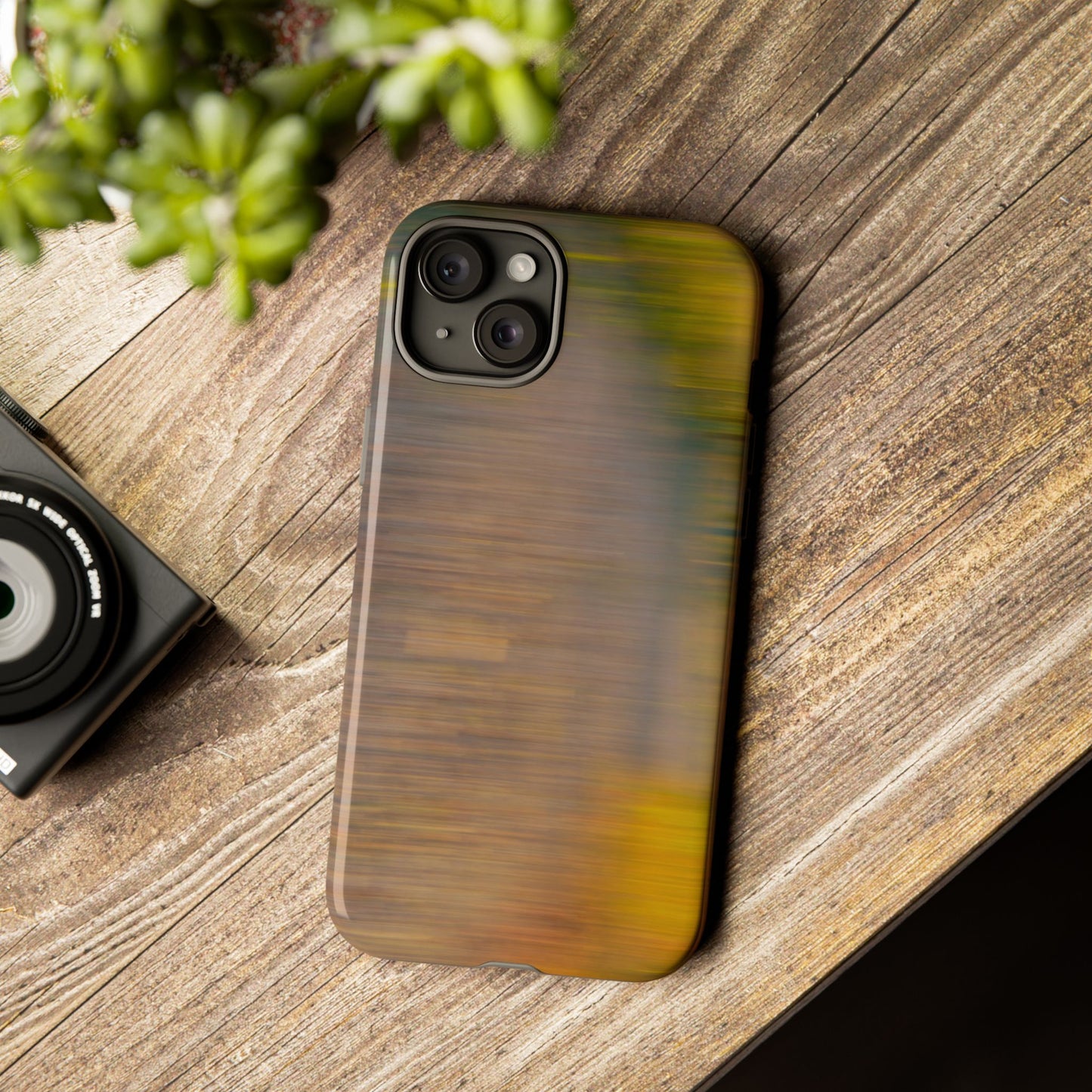 Autumn Blur Tough Phone Case — Fall Colors Protective iPhone Cover