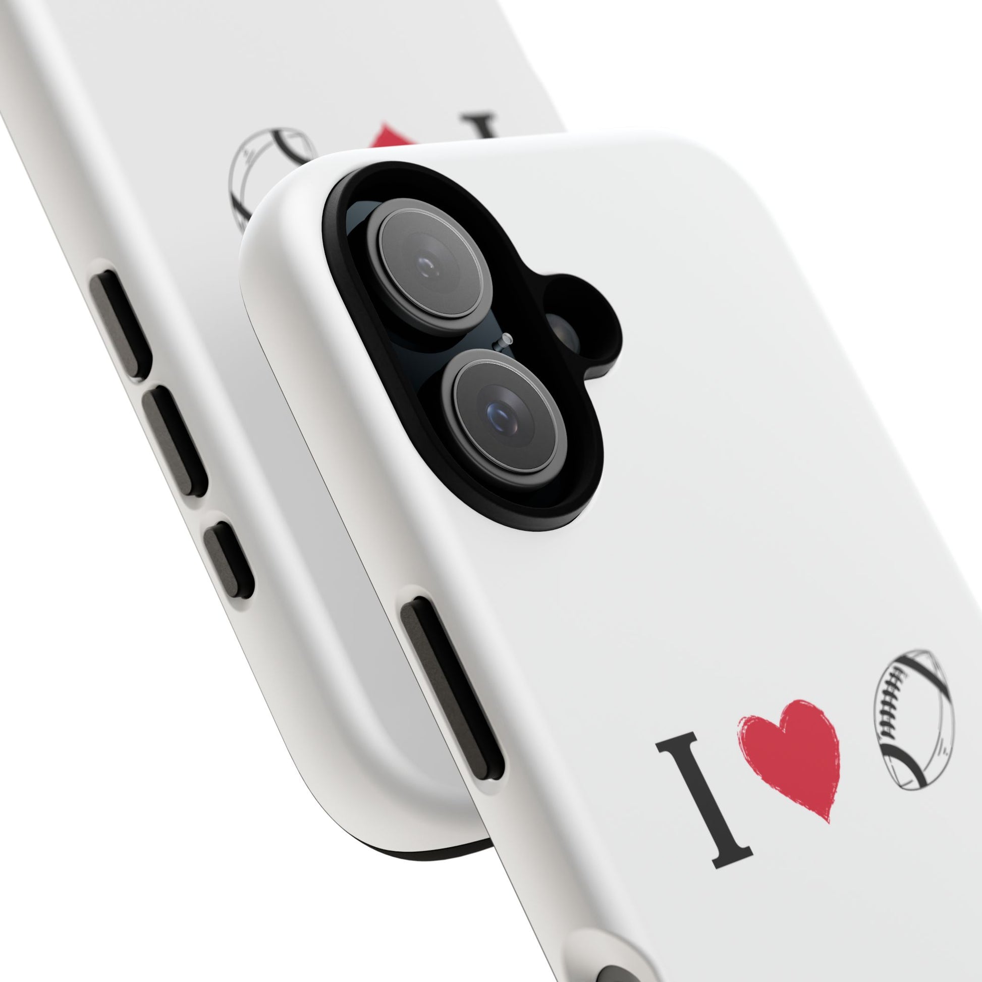 Football Love Phone Case - Tough Cases, Unique Sports Lover Gift, Personalized Cellphone Cover, Birthday Present, Sports Equipment - TRV