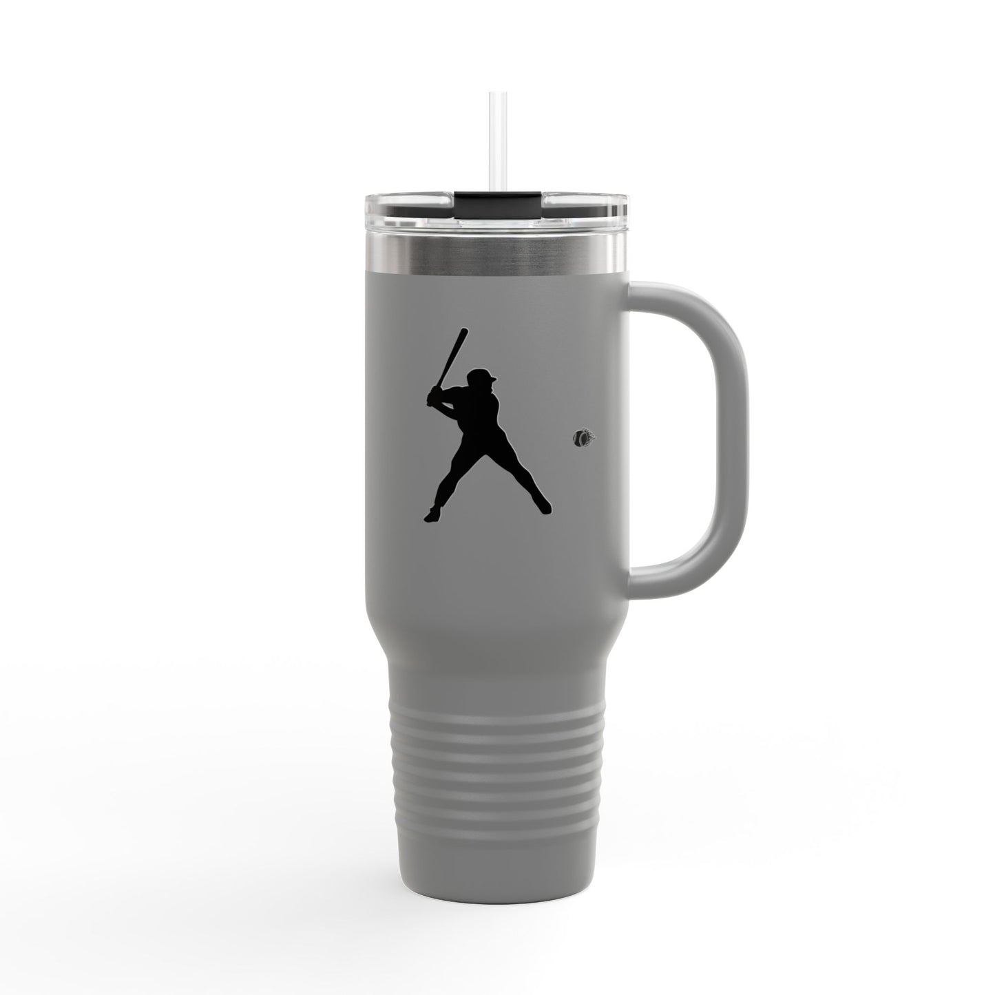 Baseball Player Silhouette 40oz Insulated Travel Mug