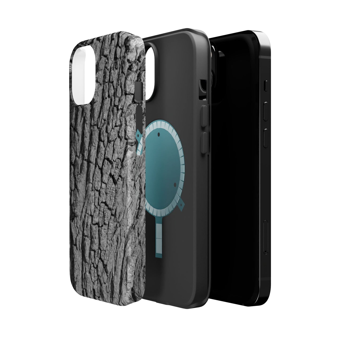Bark Texture Magnetic Impact Phone Case
