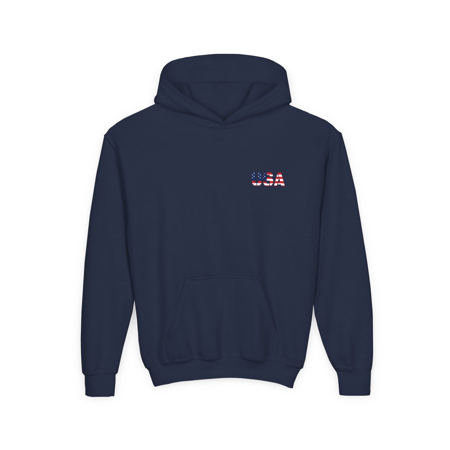 USA Flag Youth Hoodie, Youth Sweatshirt, Cool Hoodie for Kids, American Pride Apparel, Comfortable Boys and Girls Sweatshirt