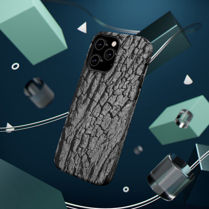 Bark Texture Magnetic Impact Phone Case