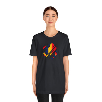 Artistic Heart Unisex Jersey Tee - Vibrant Graphic Tee, Casual Wear, Gift for Art Lovers, Birthday Surprise, Everyday Comfort - TRV