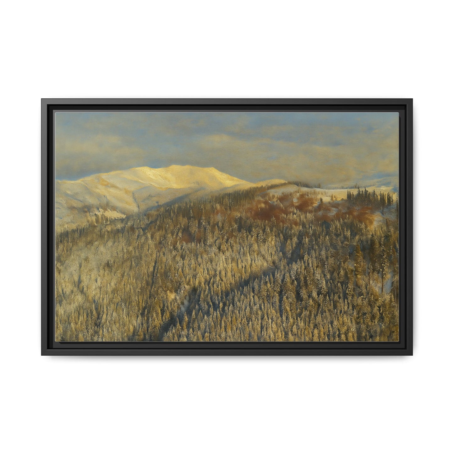 Framed Mountain Canvas Art, Perfect for Home Decor, Nature Wall Art, Gift for Nature Lovers, Cozy Atmosphere - TRV