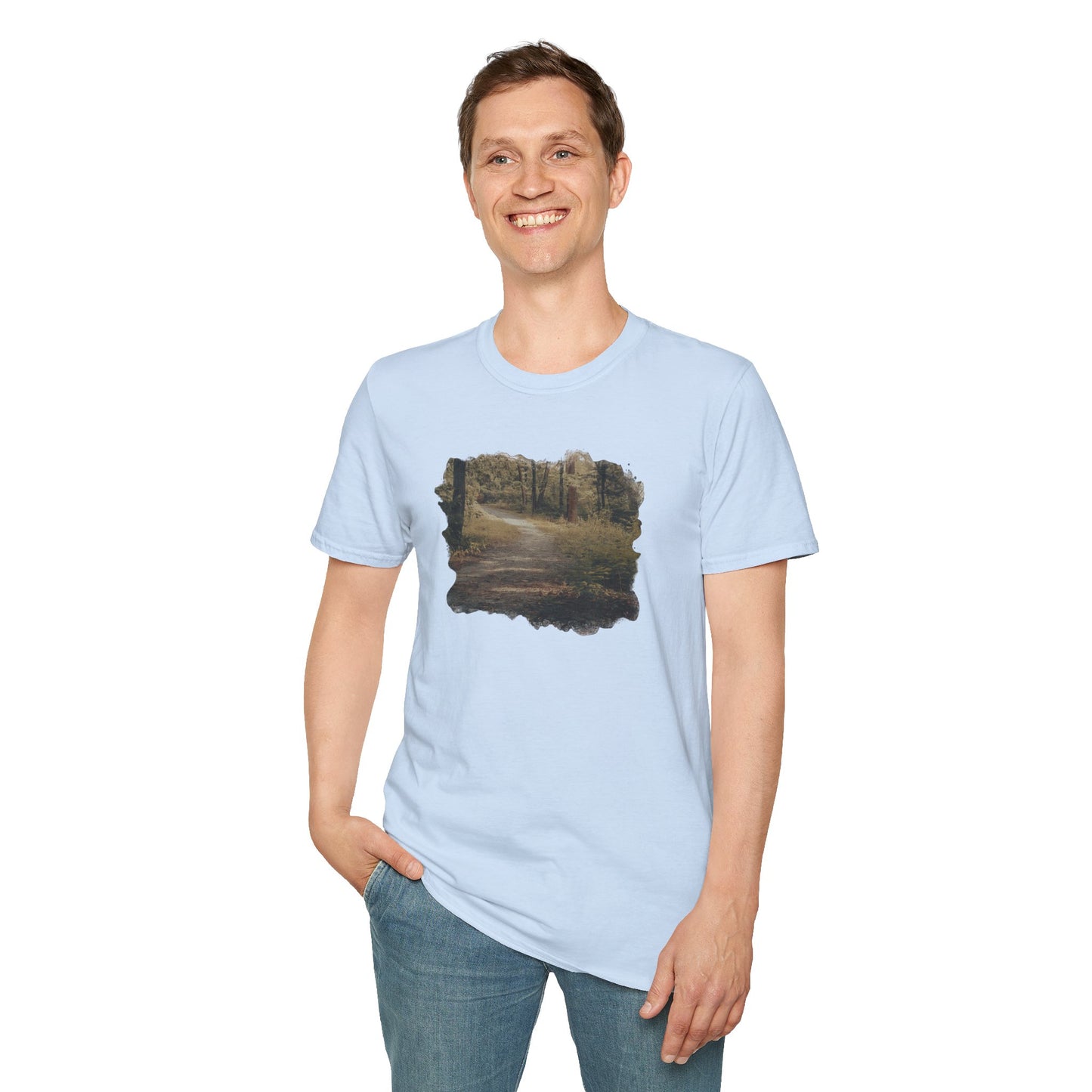 Nature-Inspired Unisex Softstyle T-Shirt, Eco-Friendly Fashion, Outdoor Lover Tee, Gift for Nature Enthusiasts, Casual Everyday Wear
