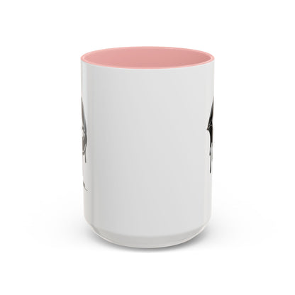 Black Dripping Lips accent coffee mug with bite graphic, available in 11oz and 15oz sizes, by Printify.