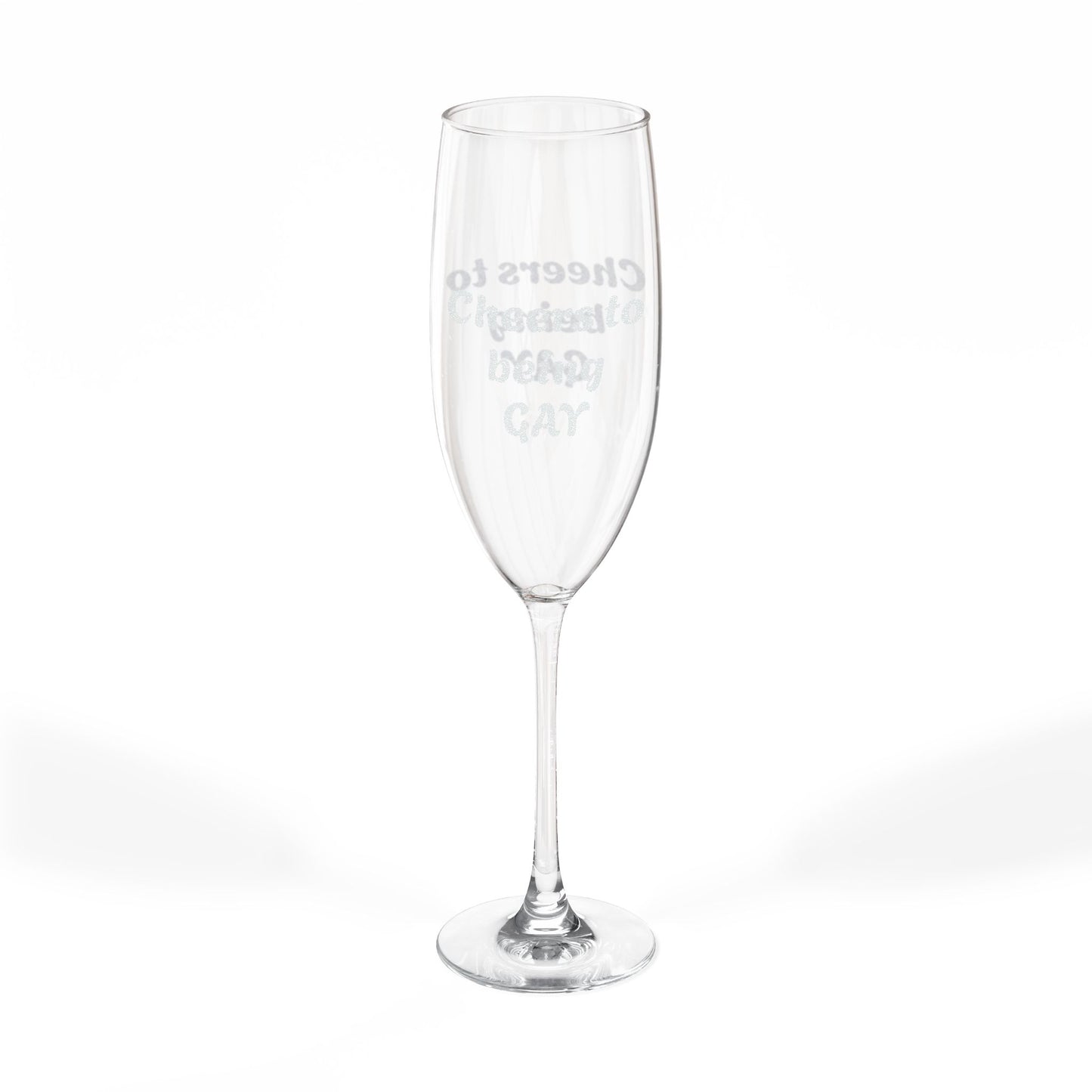 Engraved 8oz Champagne Flute — Personalized Wedding & Celebration Glass