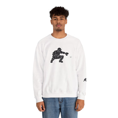 Baseball Catcher Crewneck Sweatshirt | Unisex Sports Apparel | Perfect for Game Days, Gifts, and Casual Wear | Baseball Lover's Gift - TRV