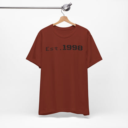 Vintage Est. 1998 Tee - Retro Unisex Shirt for Birthdays, Gifts, Everyday Wear, Casual Style, Nostalgia - TRV