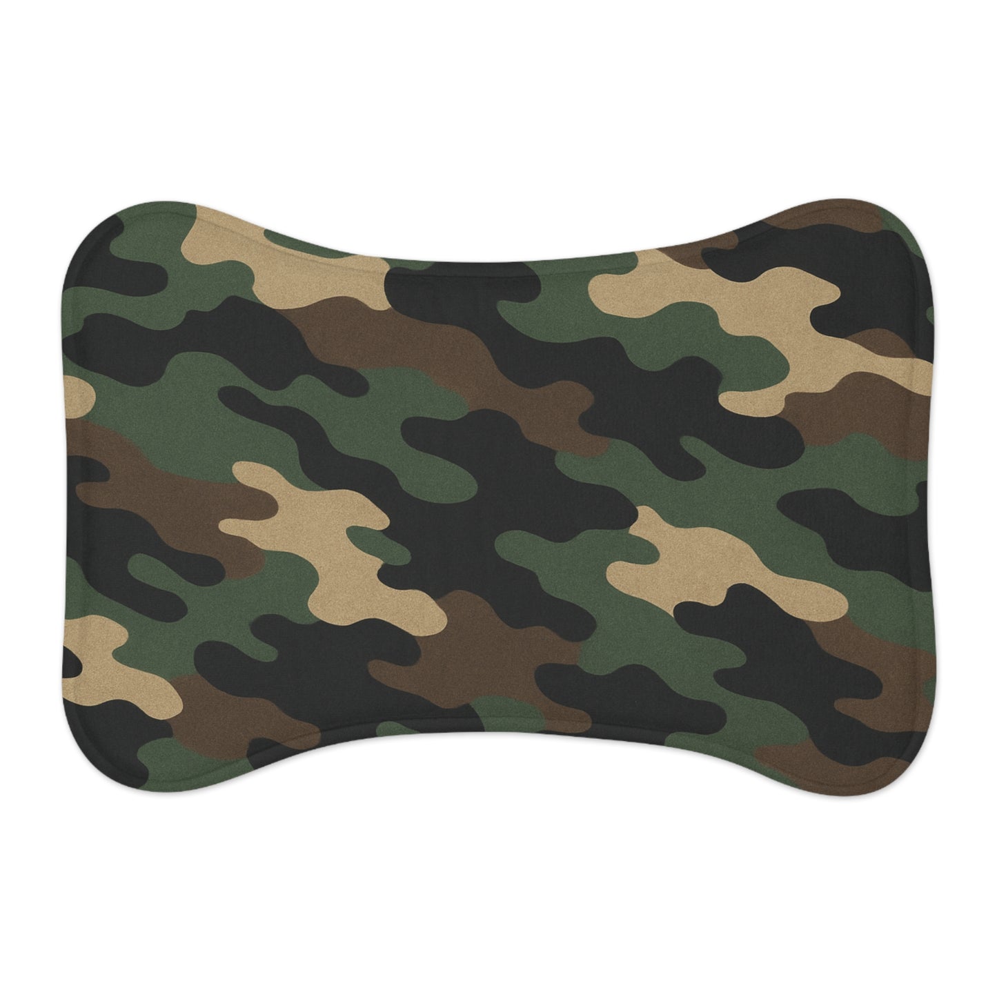 Camo Pet Feeding Mat — Waterproof Non‑Slip Placemat for Dogs & Cats