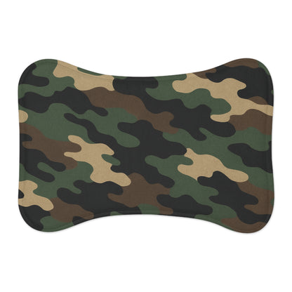 Camo Pet Feeding Mat — Waterproof Non‑Slip Placemat for Dogs & Cats