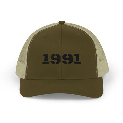 Vintage 1991 Snapback Trucker Cap, Retro Hat, Birthday Gift, Fashion Accessory, Casual Wear, Unisex Cap - TRV