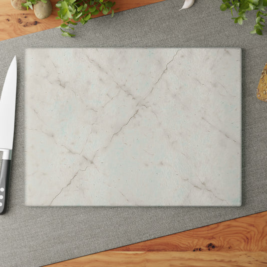 Elegant Marble-Print Glass Cutting Board - view 1
