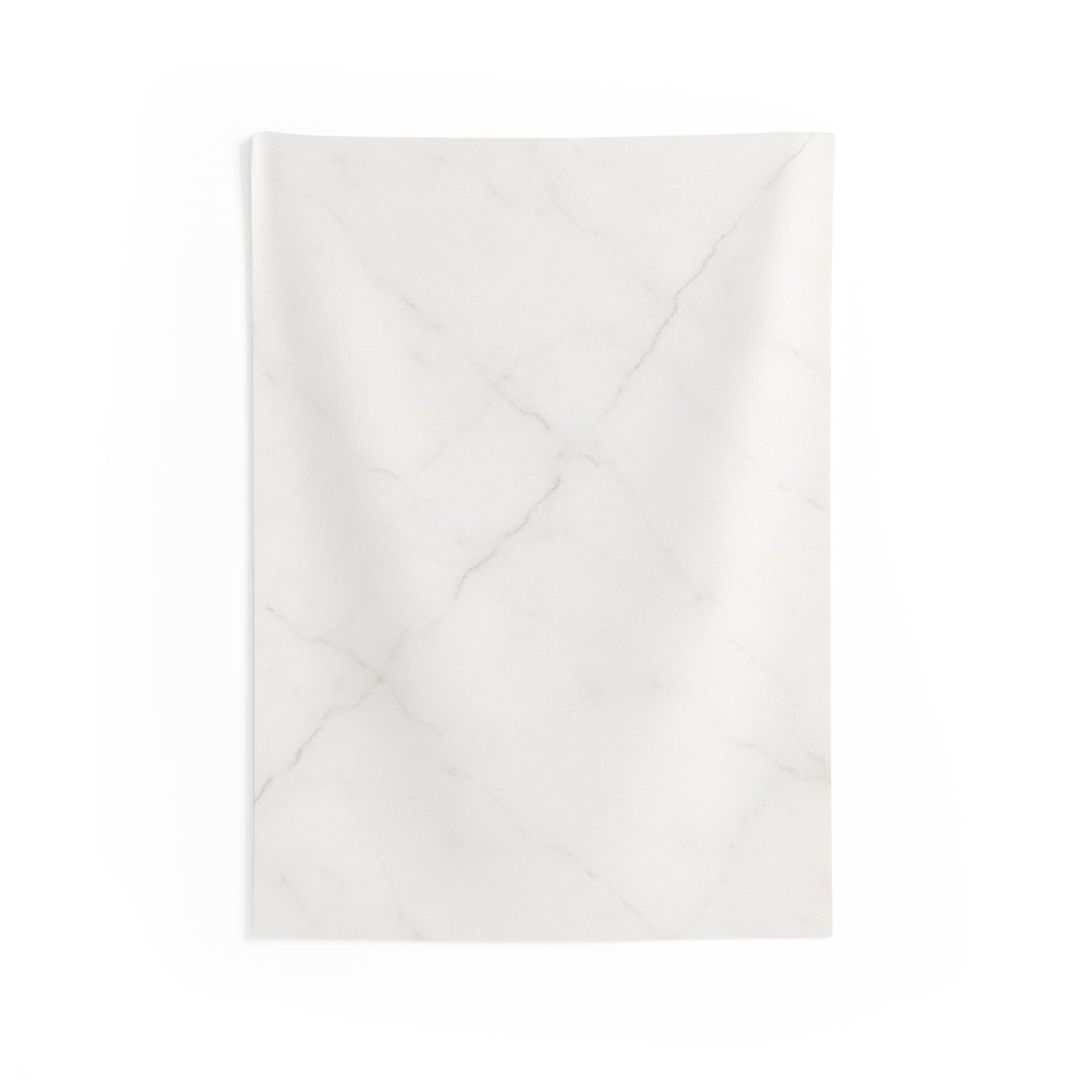 Marble Texture Wall Tapestry — Minimal White Marble Print Indoor Decor