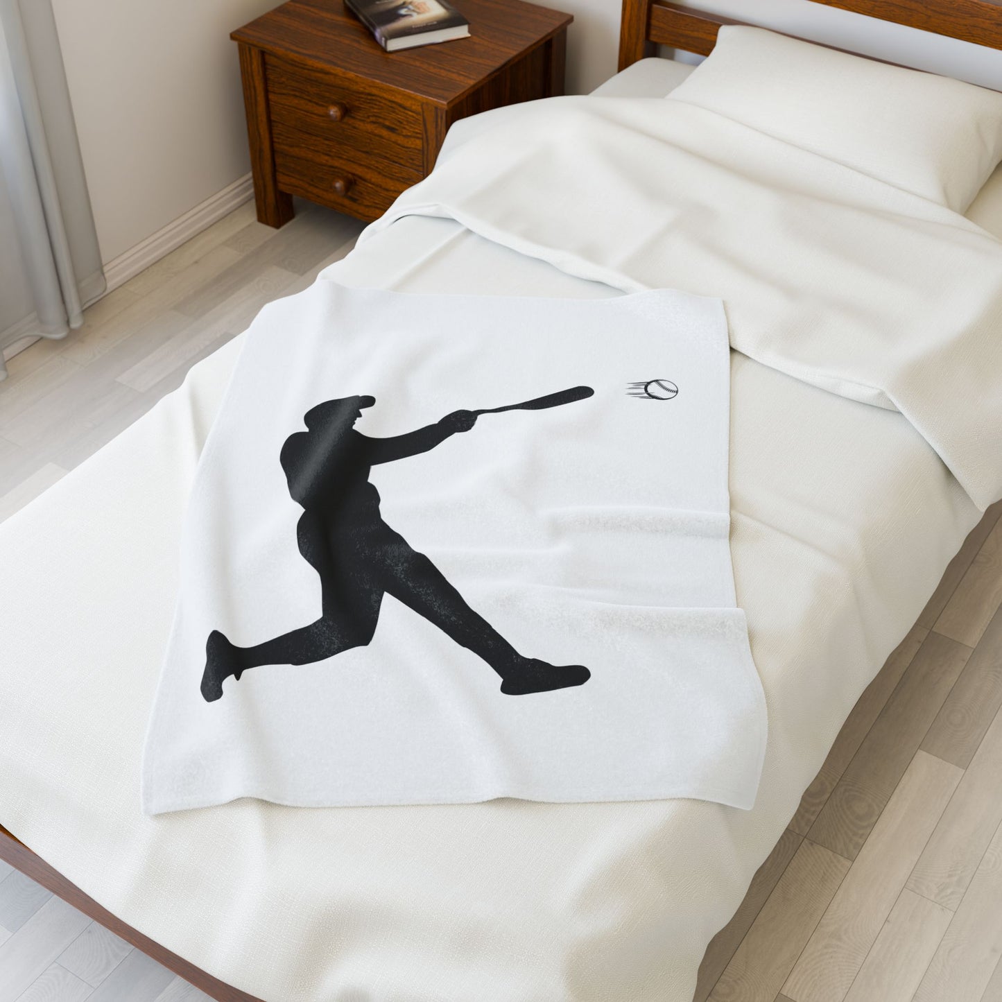 Baseball Velveteen Plush Blanket, Cozy Sports Throw, Soft Blanket for Fans, Great Gift for Baseball Lovers, Home Decor - TRV