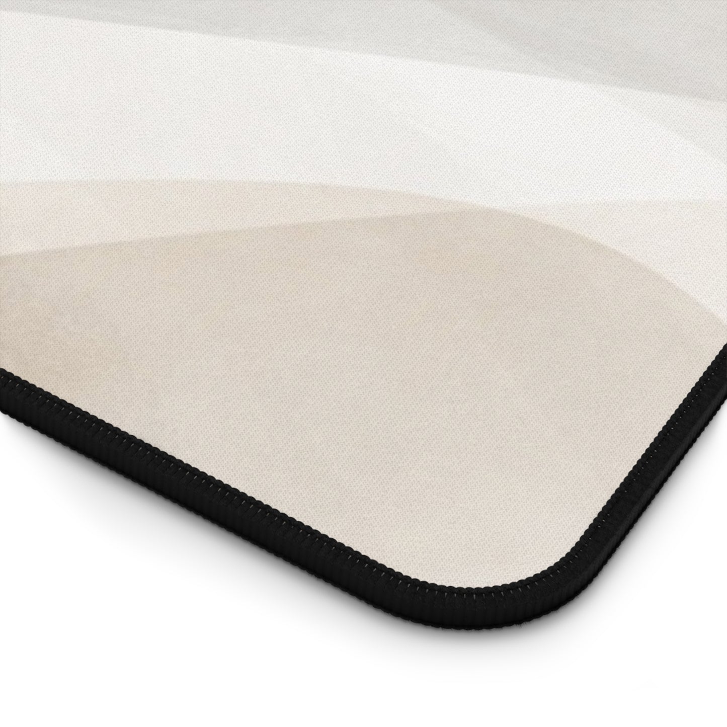 Neutral Abstract Waves Desk Mat | Minimal Office Mouse Pad