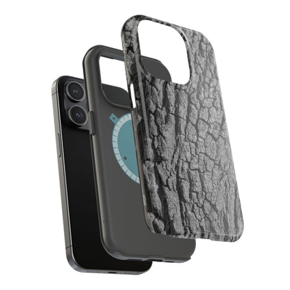 Bark Texture Magnetic Impact Phone Case