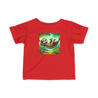 Sloth Relaxation Infant Tee, Baby T-Shirt, Cute Baby Clothes, Toddler Gift, Fun Nursery Wear, Animal Lover Gift