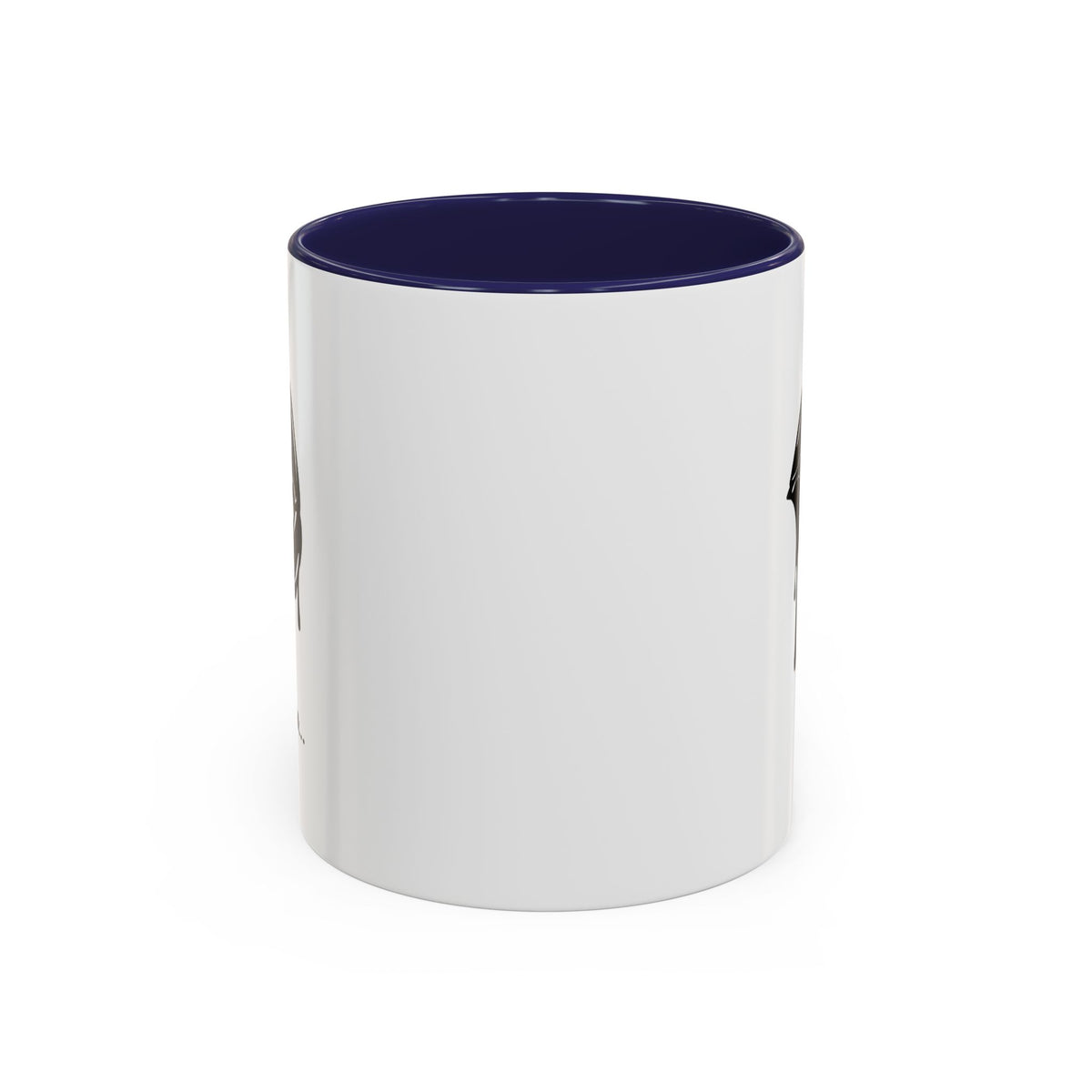 Black ceramic coffee mug with dripping lips bite graphic, 11oz or 15oz, featuring a bold print design by Printify.