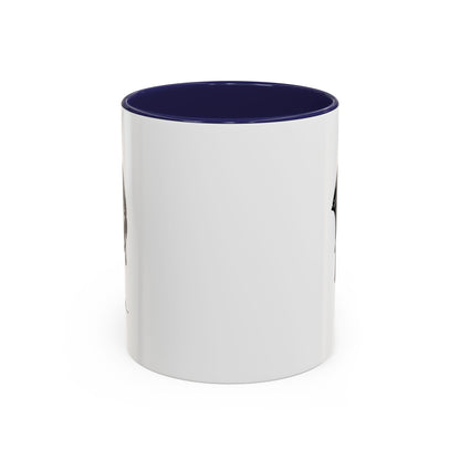 Black ceramic coffee mug with dripping lips bite graphic, 11oz or 15oz, featuring a bold print design by Printify.