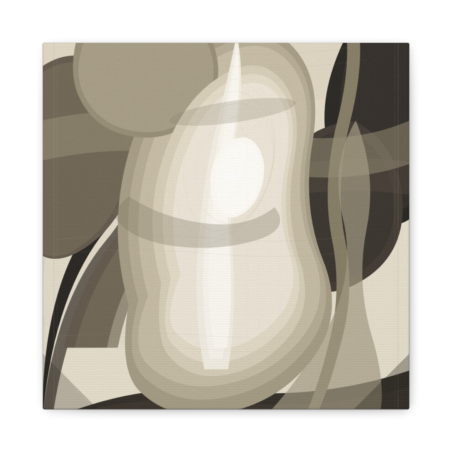 Abstract Neutral Pear Still Life Canvas